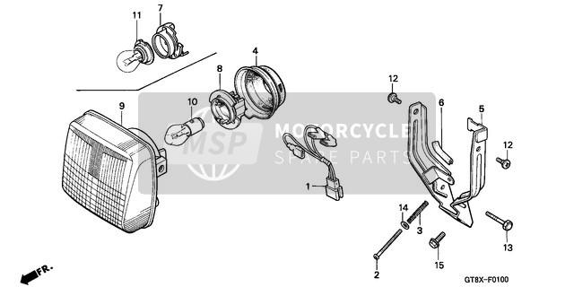 33108GT8681, Boot, Headlight Socket, Honda, 2